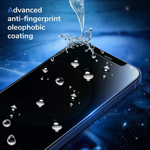 Vista 6 de [Usado] Syncwire Protector de pantalla de privacidad para iPhone 12 / iPhone 12 Pro, vidrio templado antiespía inastillable