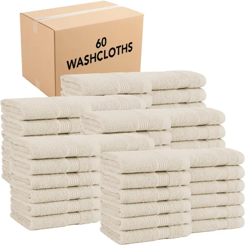 Vista 45 de Juego de toallas de baño Arkwright de 4 piezas - 100% algodón súper suave, 600 GSM de secado rápido y absorbente, artículos de lujo para baño