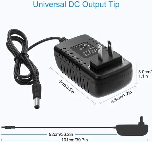 Vista 4 de Beatch Global AC/DC Adaptador para seguridad 1st 08026 08096 08096T 08096R Prism Video Baby Monitor Cable de alimentación PS Wall Home Charger