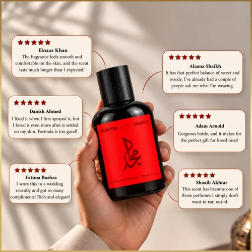 Vista 8 de Dukhni Samaah - Colonia de perfume de larga duración de 3.4 fl oz