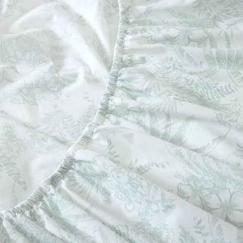 Vista 5 de Tommy Bahama - King Size Sheet Set with Fitted Sheet & Pillowcases Bolígrafo y tinta verde palma
