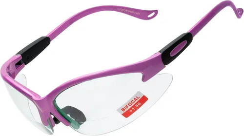 Vista 21 de Spits Eyewear Gafas de seguridad bifocales o inferiores de caza con varias opciones de lente y marco azul (blue frame)