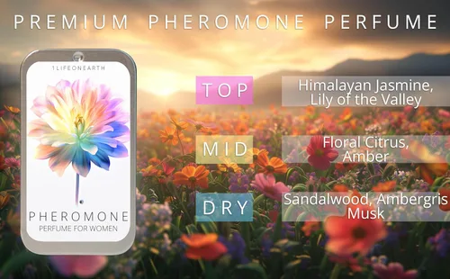 Vista 3 de Perfume de feromonas para que las mujeres atraigan a los hombres, lata compacta sólida de 0.35 onzas