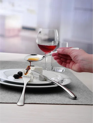 Vista 2 de WMF Corio Cromargan - Juego de cubiertos para 6 personas, color plateado, 30 piezas