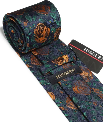 Vista 226 de Corbatas florales tejidas clásicas para hombre, corbata cuadrada de bolsillo, corbatas formales para hombres, boda con pañuelo