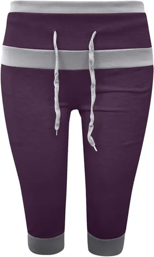 Vista 165 de Pantalones capri para mujer, estilo casual, de verano, elásticos, de cintura alta, pantalones de yoga, ajuste atlético, pantalones deportivos