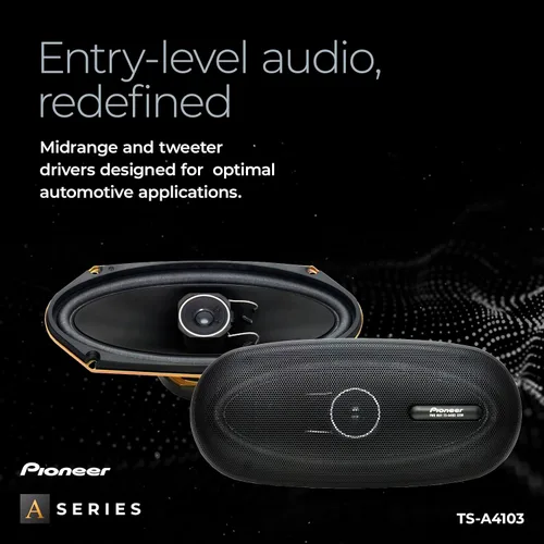 Vista 3 de Pioneer TS-A4103 4 x 10 Altavoces de coche de 2 vías (par)