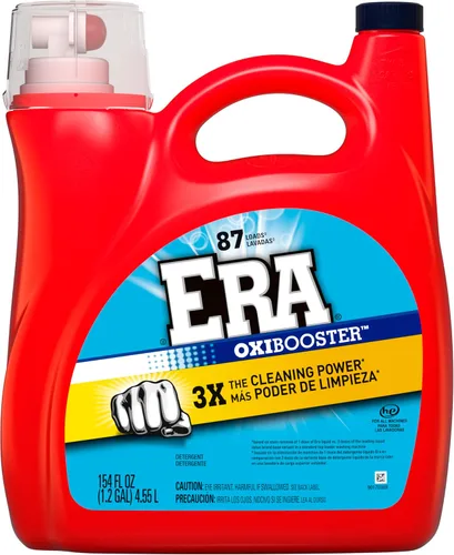 Vista 6 de Detergente líquido para ropa Era Oxibooster, 154 onzas líquidas, 87 cargas