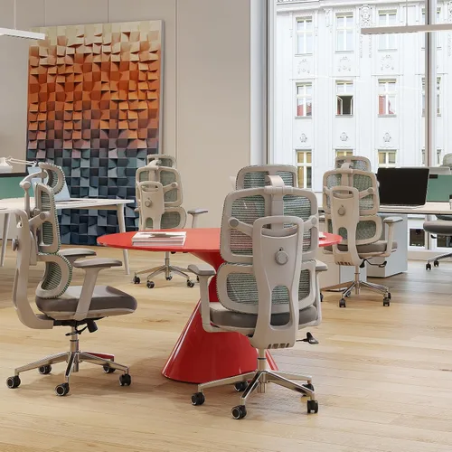 Vista 2 de Silla de Oficina Ergonómica 500 LBS Silla de Oficina de Malla para el Hogar Cómodas Sillas de Escritorio para Juegos Sillas de Computadora