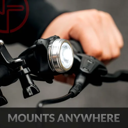 Vista 2 de OPTIKS 210 Luces de bicicleta delanteras y traseras USB recargables LED monopatín Longboard Bicicletas