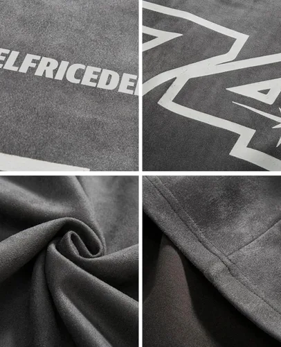 Vista 3 de Aelfric Eden Sudadera de gran tamaño para hombre, con estampado gráfico, cuello redondo, manga larga, casual
