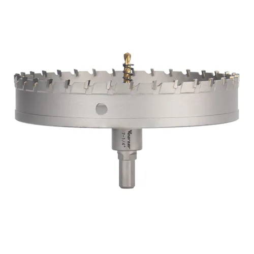 Vista 28 de Sierra perforadora de carburo de 1-1/2 pulgadas (1.496 in) para metal duro, cortador de agujeros con punta de carburo de tungsteno con broca piloto