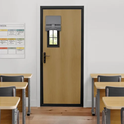 Vista 19 de HOMEIDEAS Cortinas Opacas para Aula para Puerta Principal, Cubierta de Ventana de Puerta de Aula, Persianas de Privacidad con Aislamiento Térmico