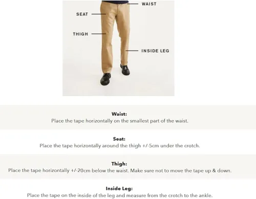 Vista 7 de Dockers - Pantalones caquis de ajuste clásico para hombre (tallas regulares y tallas grandes y altas)