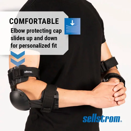 Vista 4 de Sellstrom ArmorPro - Coderas tácticas – Protección profesional para codos y brazos para soldadura, molienda – para hombres y mujeres