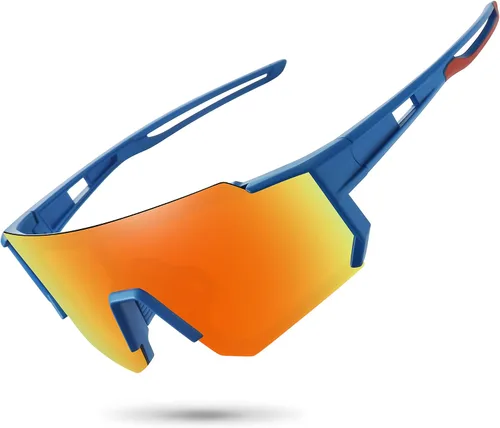 Vista 38 de STORYCOAST Lentes de sol deportivos polarizados para hombres y mujeres, para conducir, pesca, ciclismo, bicicleta de montaña, protección UV400