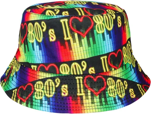 Vista 26 de Sombrero de pescador retro de los años 80 y 90 para mujeres y hombres, sombrero de pescador de moda, plegable, accesorios para rave, sombrero