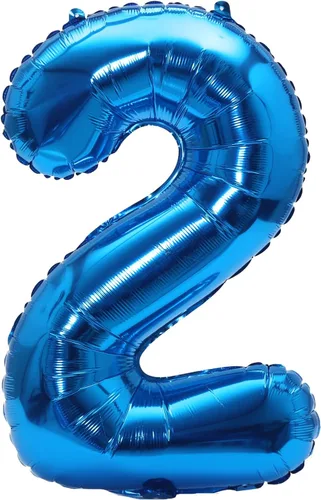 Vista 37 de YPSelected Globo de aluminio grande de 32 pulgadas con número de helio, cumpleaños, boda, fiesta, 0-9 (azul bebé, 0)
