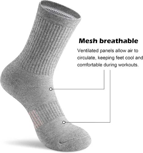 Vista 5 de Gonii Calcetines de compresión acolchados para mujer, 5 pares