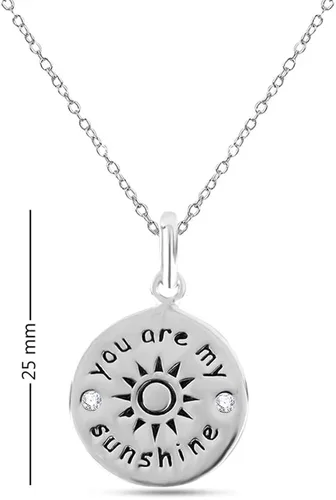 Vista 3 de LeCalla Collar con colgante de inspiración de plata de ley con cadena de cable para mujeres y adolescentes
