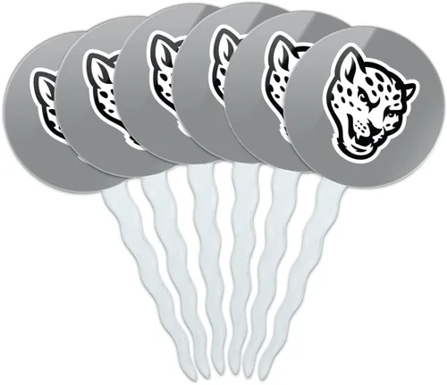 Vista 140 de Abilene Christian - Juego de 6 palillos para cupcakes con logotipo secundario