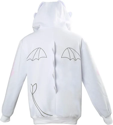 Vista 3 de Eusnady Toothless Hoodie for Kids Coat Fleece Night Fury Costume with Ears Animal Dragon Sweater for Teen Boys Girls Gift