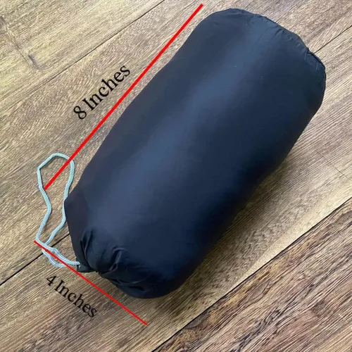 Vista 3 de Paquete de 5 bolsas de almacenamiento con cordón de nailon ultraligero, Negro -, Cordón