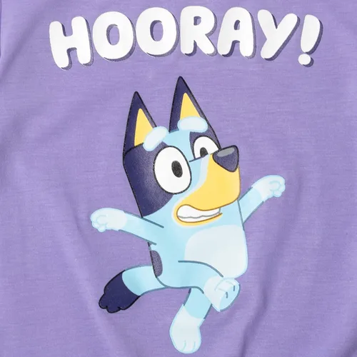 Vista 2 de Bluey Camiseta con estampado anudado para niñas de niño pequeño a niño grande