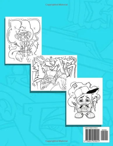 Vista 2 de Graffiti Coloring Book Graffiti Characters, Hip Hop and More.