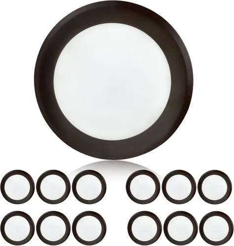 Vista 9 de TOPELER Luz de disco LED de bronce de 6 pulgadas, luz de techo empotrada de 15 W, 1000 lm, luz de disco empotrada de perfil bajo regulable 3000k