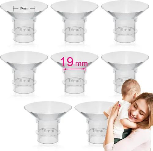 Vista 21 de Inserto de brida de 0.472 in compatible con brida de 0.945 in/escudo de extractores de leche, para Momcozy S9 Pro S10 S12 Pro Medela Spectra Elvie