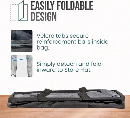 Vista 6 de Bolsa de utilidad extra grande de Lucazzi - Bolsa de playa grande plegable sobredimensionada, excelente para la piscina con marco resistente