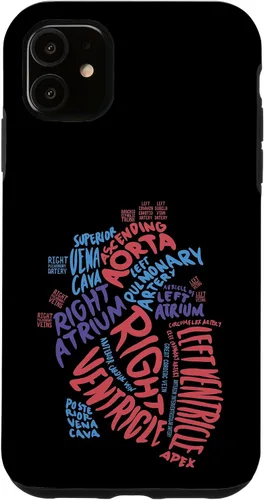 Vista 8 de Cardiac Nurse Anatomical Heart Cardiology Medical Gift Case for iPhone 17