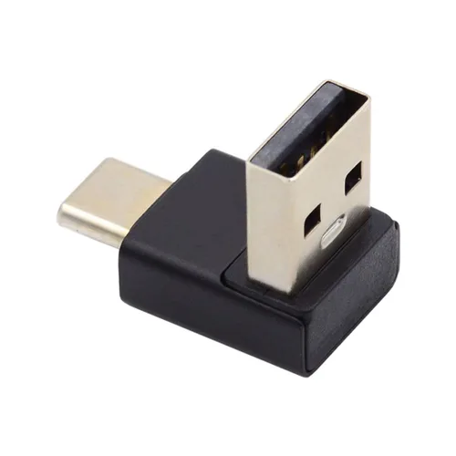 Vista 6 de chenyang Conector USB 3.0/3.1 USB C a USB 3.0 Datos 10Gbps Adaptador de carga 90 grados en ángulo abajo