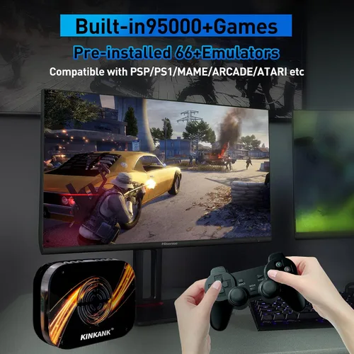 Vista 2 de Super Console X3 Plus - Consolas de videojuegos retro integradas de más de 95000 juegos, Android TV 9.0CoreELECEmuelec 4.5, chip S905X3, salida UHD