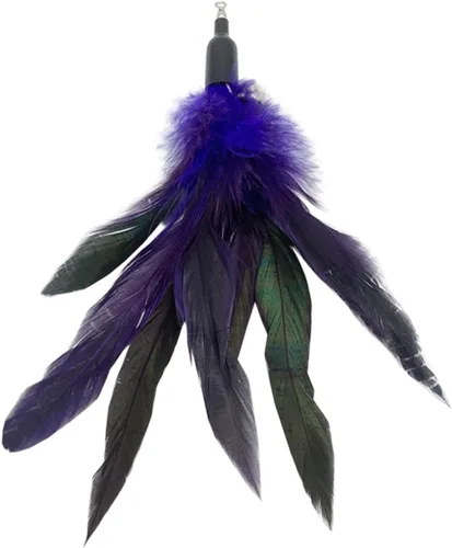 Vista 6 de CATENESS Recambios de juguetes de plumas para gatos, 10 piezas de repuesto para gatos