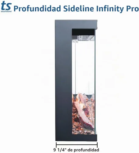 Vista 12 de Touchstone Sideline Infinity Pro Chimenea Eléctrica Inteligente de 3 Lados de 40" Habilitada para WiFi - 80064 - Empotrada - 6 Colores de Llama