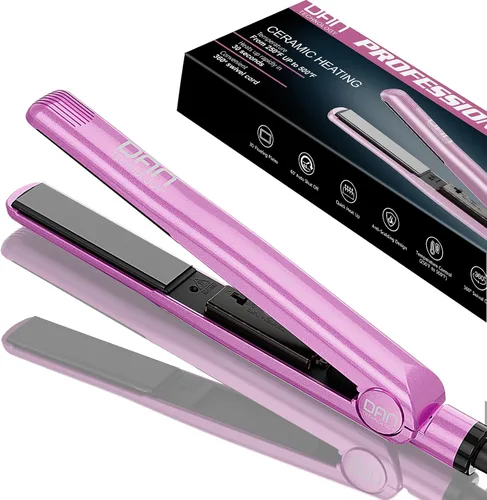 Vista 8 de DAN Technology Plancha plana de cerámica de 1 pulgada, plancha de pelo de temperatura ajustable de 500 grados, calentamiento rápido, doble voltaje