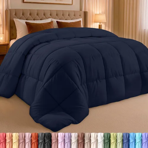 Vista 16 de Utopia Bedding - Juego de edredones de plumón con inserción de edredón acolchado con esquinas y pestañas, edredones alternativos cosidos en caja
