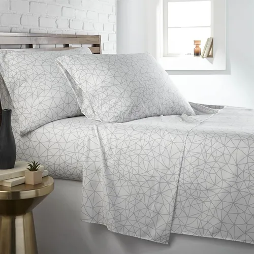 Vista 207 de Southshore Fine Living, Inc. Colección Winter Brush, juego de sábanas de 3 piezas para cama individual, sábana bajera con bolsillo profundo de 14