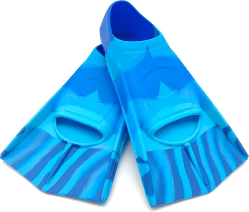 Vista 28 de Fadgesy - Aletas de entrenamiento de natación, cómodas aletas de silicona para nadar y bucear, tamaño adecuado para niños, niñas, niños y adultos