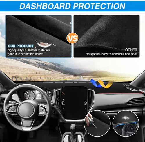 Vista 2 de CARTIST Cubierta para salpicadero para CrossTrek 2024 2025 2026 Cubierta de salpicadero para accesorios Crosstrek Alfombra antideslizante Protector