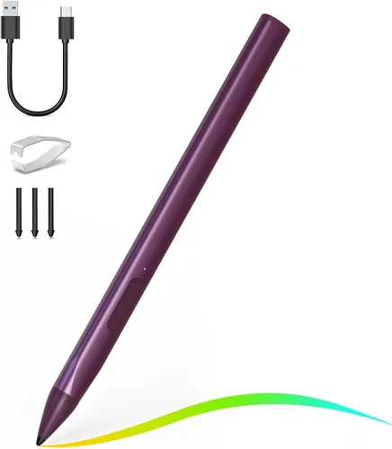 Vista 31 de Lápiz táctil para HP Envy X360 Pavilion X360 Spectre X360 Spectre X2 Envy X2 Recargable MPP 2.0 Lápiz táctil con inclinación activa con sensibilidad