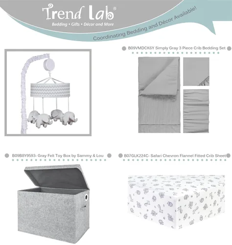 Vista 4 de Móvil Trend Lab, paquete de de 1 Gris (Dove Gray)