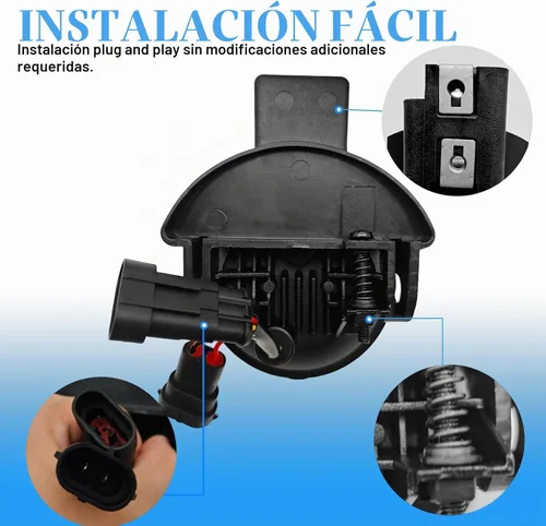 Vista 8 de Luces antiniebla LED y DRL para compatibles con Dodge Dakota 1997 1998 1999 2000/Dodge Durango 1998-2000, un par de luces antiniebla delanteras