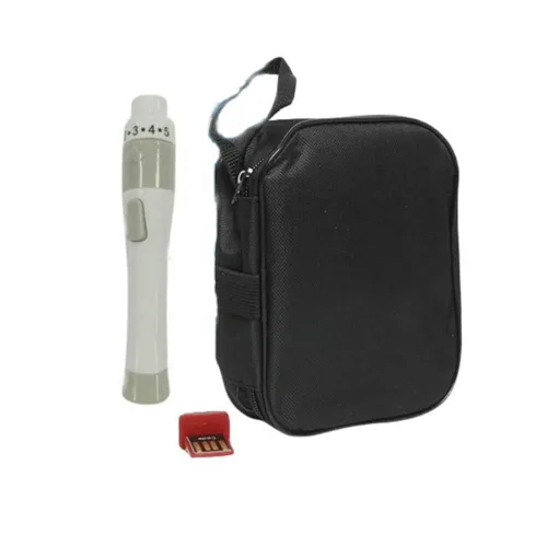 Vista 4 de 1 medidor de hemoglobina Healthcaretuye - Kit de medidor de prueba de hemoglobina, analizador de hemoglobina, monitor de anemia + 125 tiras + 125