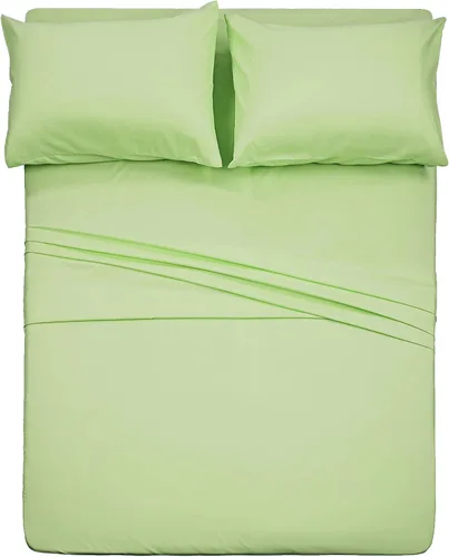 Vista 12 de Cotton King Juego de sábanas de 4 piezas de la serie 1000 100% algodón egipcio, súper suave, de alta calidad, hipoalergénicas, duraderas