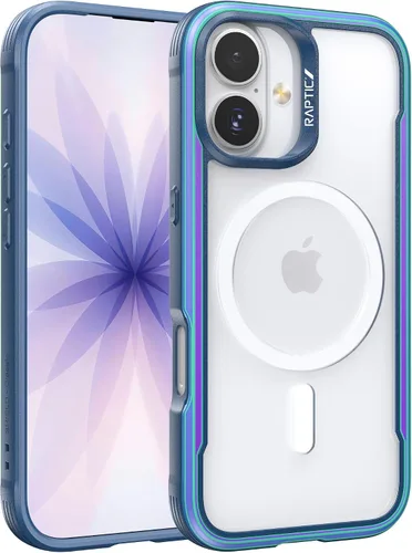 Vista 30 de RAPTIC Shield para iPhone 13 Pro, funda protectora transparente a prueba de golpes, prueba de caídas militares de 10 pies, marco de aluminio