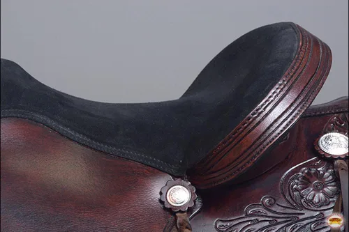 Vista 8 de HILASON Western Horse Saddle American Leather Treeless Trail Placer