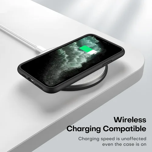 Vista 8 de CellEver Funda de silicona resistente para iPhone 11 Pro, protección militar contra caídas, protección elevada de pantalla y cámara, interior sin